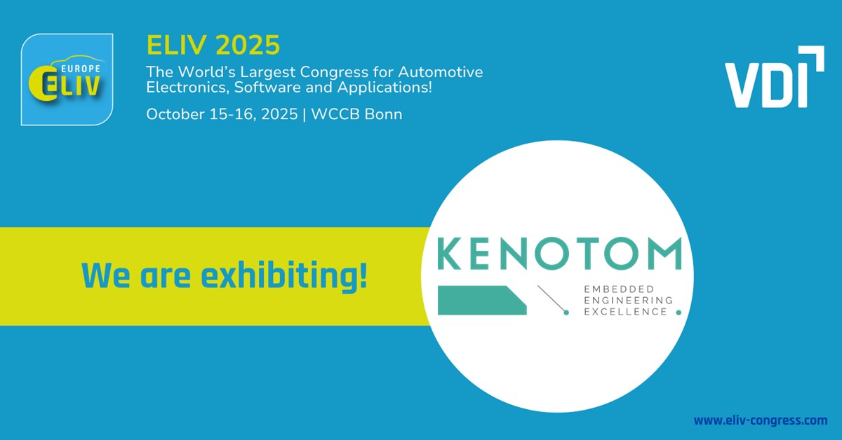 KENOTOM @ Electronics in Vehicles ELIV 2025